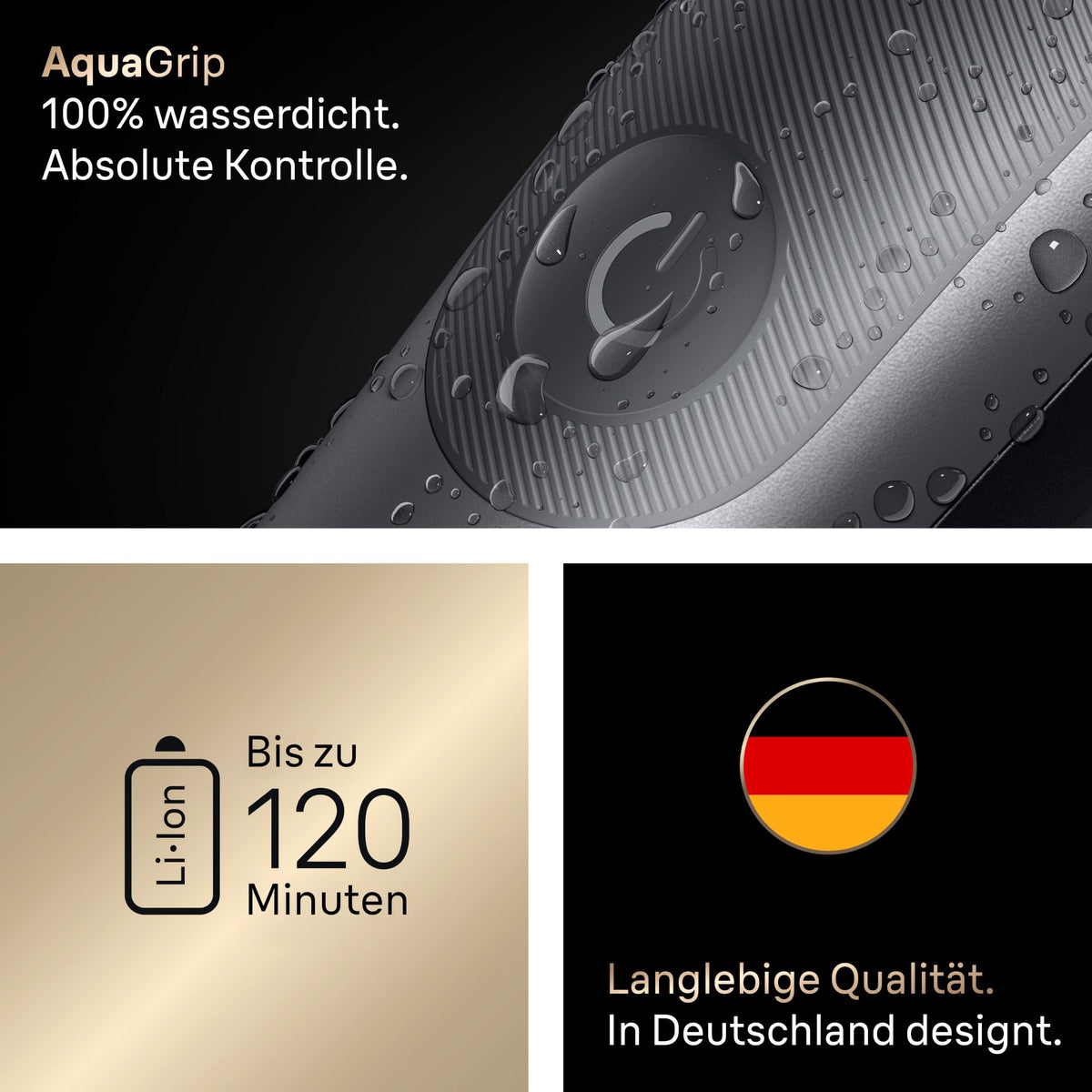 Multigroom All-in-One Series 9 Bart- und Haartrimmer AIO9565 mit 15 Kämmen und 6 Aufsätzen in Grau