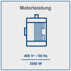 Holzspalter HL810 mit 8 t Spaltkraft und 3500 W Elektromotor für Brennholz bis 550 mm
