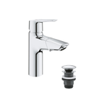 Waschtischarmatur mit herausziehbarem Wasserhahn, wassersparend, mit Pop-Up Ablauf und 3in1 Werkzeug, chrom, 24205003