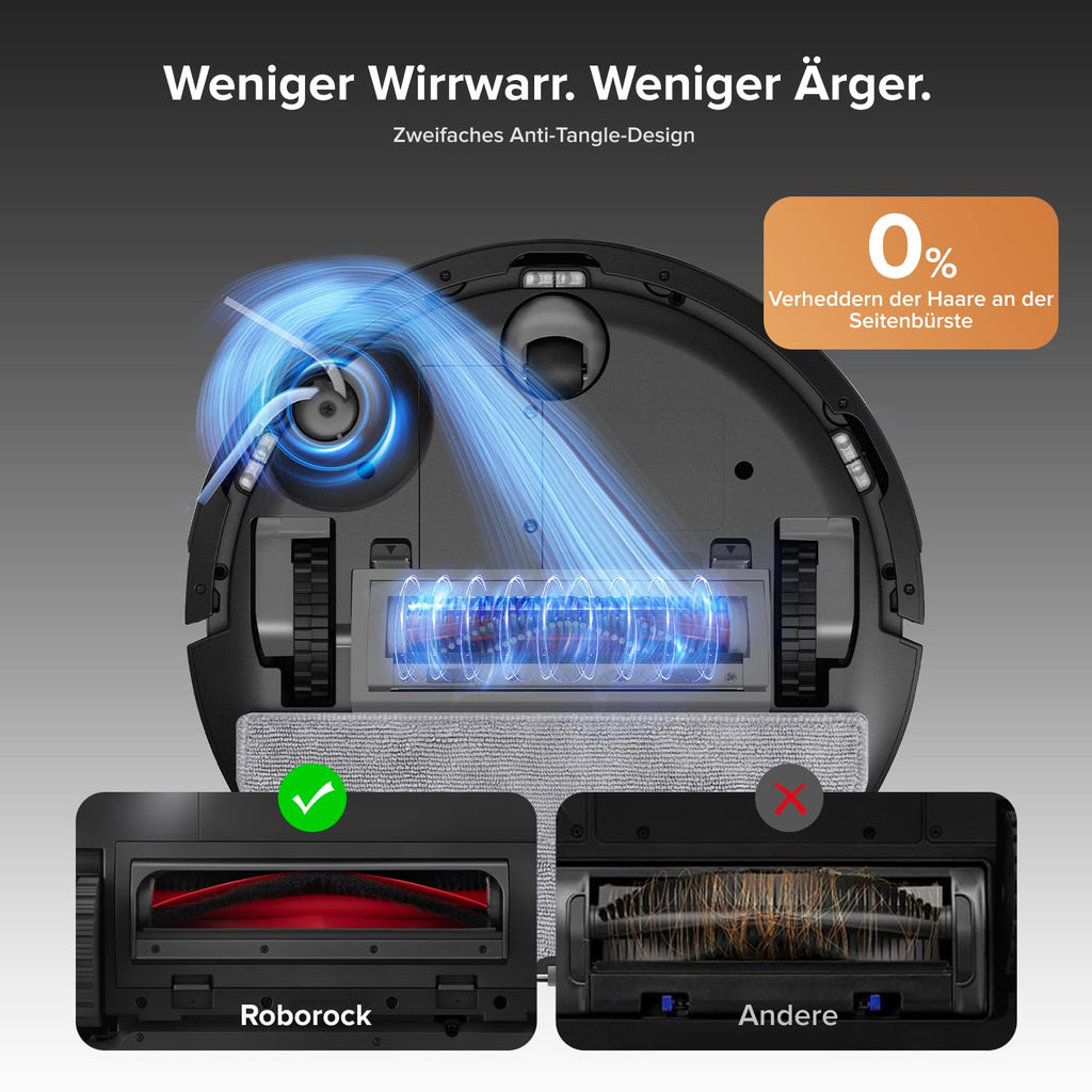 Saugroboter mit Wischfunktion Q10 S5+ Set, 10.000 Pa Saugkraft und selbstentleerender Station
