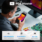 Wärmebildkamera P3 für iPhone und Android mit einstellbarem Objektiv 512 × 384 Superauflösung