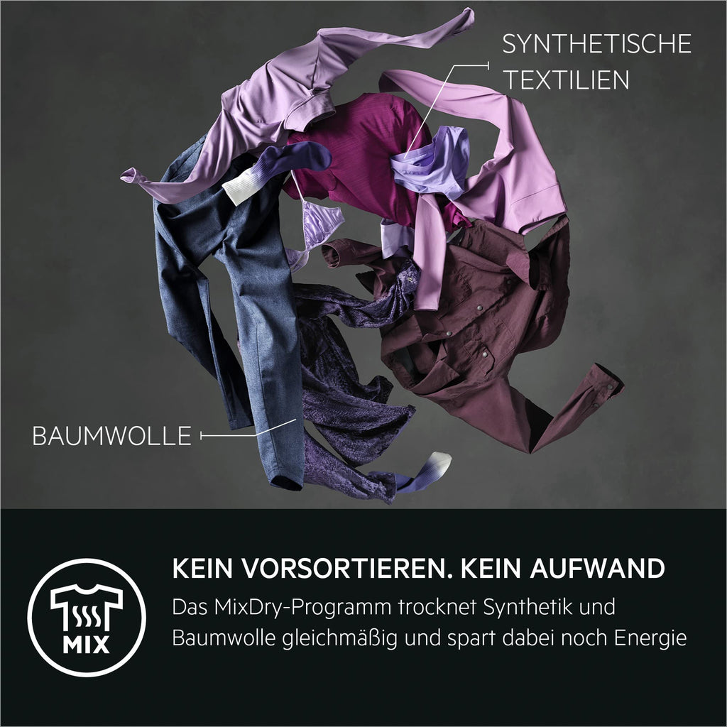 Wärmepumpentrockner 8 kg Serie 8000 TR8AMZ68 Frontlader mit AbsoluteCare und Hygiene-Programm
