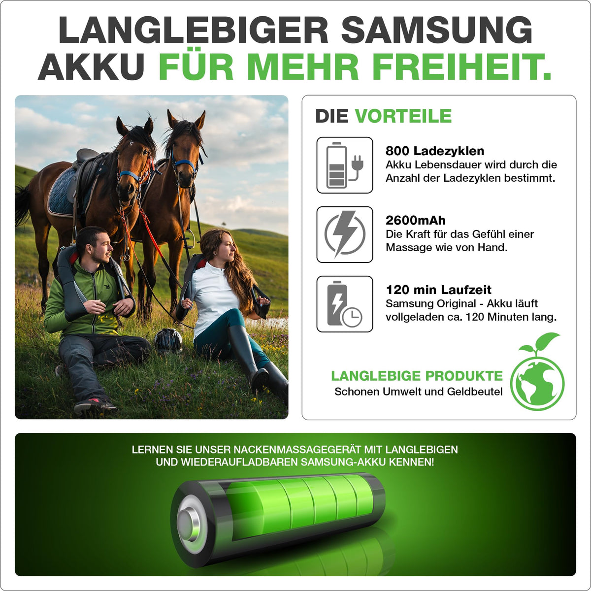 Nackenmassagegerät kabellos mit Wärme und Vibration, Shiatsu Wickelmassagegerät wiederaufladbar