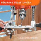 Bohrständer Akkuschrauber 1/2-Zoll-Bohrfutter 0-60° winkelverstellbar 3 Führungsstangen Aluminium V-Block präzise Bohrungen