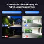 Video-Türsprechanlage 4K mit 8 Zoll Touchscreen 2-Wege-Audio 7-in-1-Zutrittskontrolle Gesicht Handfläche RFID QR-Code Passwort