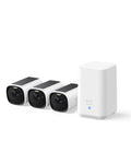 Überwachungskamera-Set E40 mit 3 Kameras und HomeBase 2 2K QHD MaxColor Nachtsicht SolarPlus 2.0 PIR-Sensor für außen
