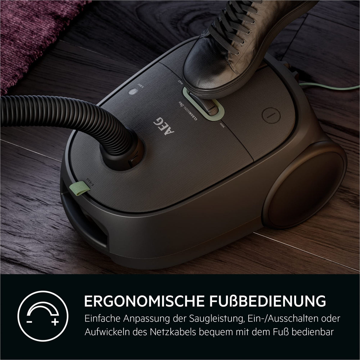 Staubsauger mit Beutel CLEAN 6000, 850 W, inkl. Bodendüse, Fugendüse, Mini-Polsterdüse und Staubbeutel