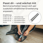 Beinmassagegerät mit 2 Beinmanschetten und 4 Luftkammern, luftbetriebene Kompressionsmassage für Beine und Füße