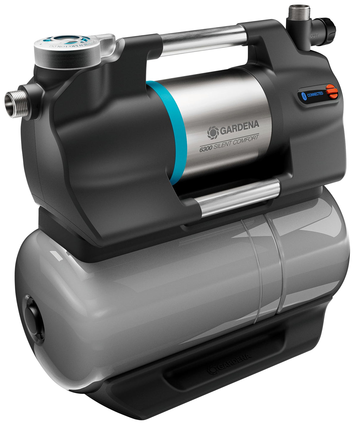Hauswasserwerk 6300 25 l Wasserspeicher 6300 l/h Fördermenge integrierter Filter Trockenlaufsicherung