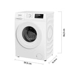 Waschmaschine 8 kg 1400 U/min 15 Programme AquaStop Inverter-Motor LED-Display Steam-Funktion Energieeffizienzklasse A Weiß