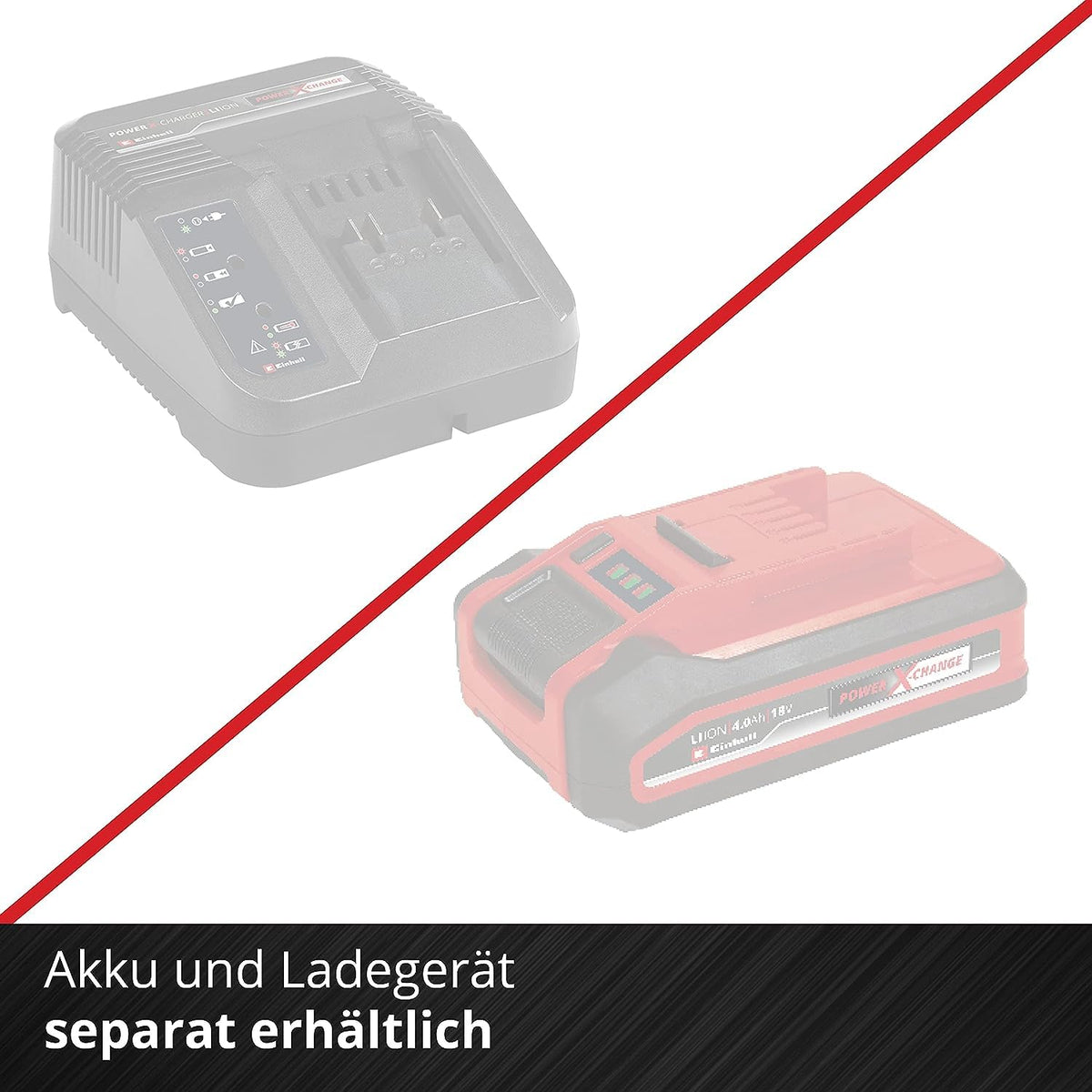 Akku-Kehrmaschine TE-SW 18/610 Li-Solo mit 610 mm Kehrbreite und 20 L Schmutzbehälter, ohne Akku und Ladegerät