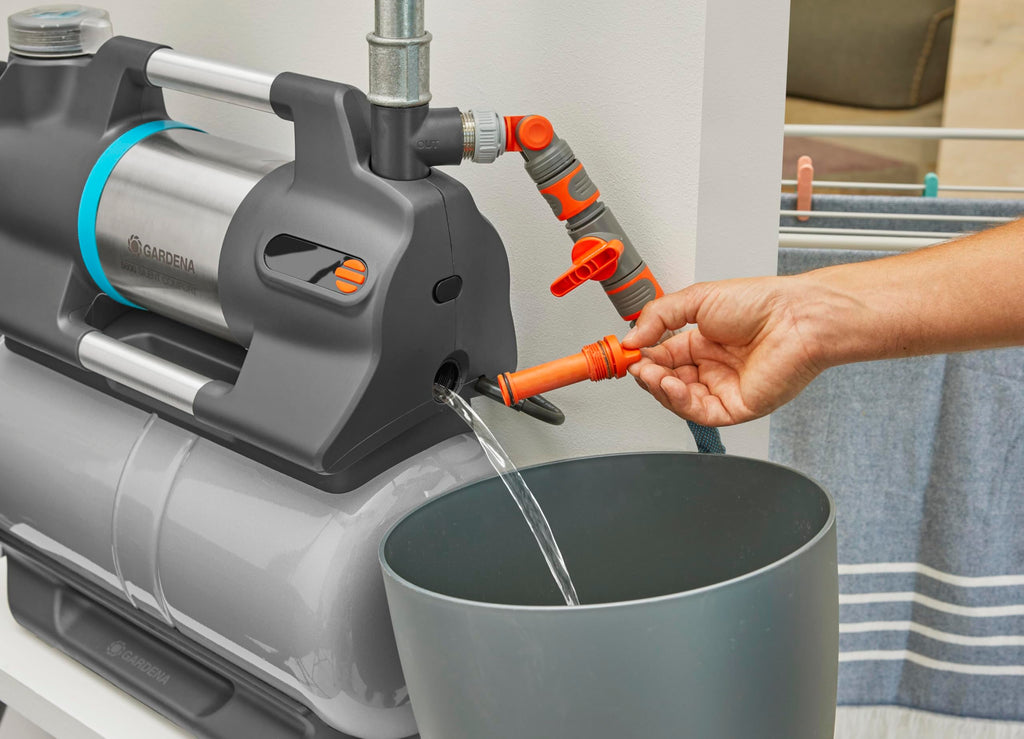 Hauswasserwerk 6300 25 l Wasserspeicher 6300 l/h Fördermenge integrierter Filter Trockenlaufsicherung