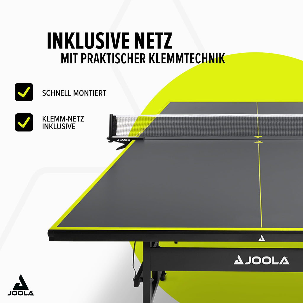 Indoor Tischtennisplatte klappbar Inside J15 274 x 152,5 x 76 cm 15 mm Plattenstärke Metallrahmen Netz