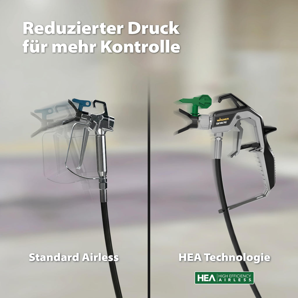 Airless Farbsprühsystem Control Pro 250 M mit 110 bar Druck und 9 m Schlauch für Wandfarben, Lacke und Lasuren