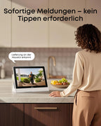 Smart Home Hub mit 8-Zoll-Display, Echtzeit-Meldungen und 4 Live-Streams Echtzeit-Meldungen LED-Display 60 Hz Kontrast 2000:1