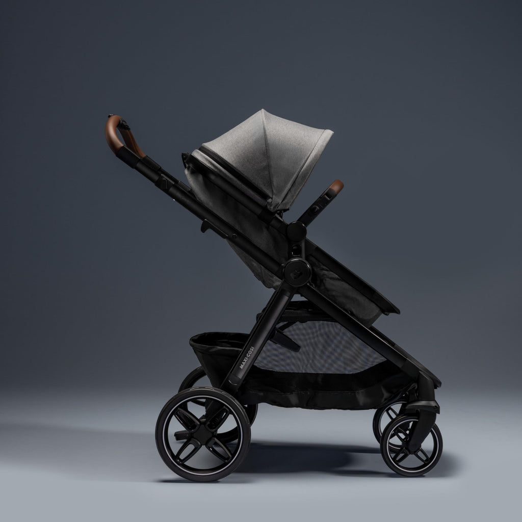 3-in-1 Kinderwagen Zelia Select mit Babyschale CabrioFix S i-Size, 0–22 kg, inkl. Wickeltasche und Regenverdeck, Grau