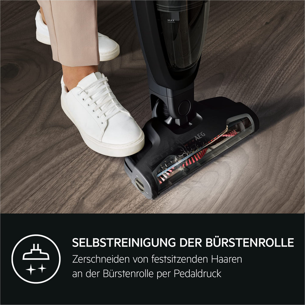 Akku-Staubsauger QX6 2in1 kabellos mit Tierhaardüse, 18 V und bis zu 45 Minuten Laufzeit