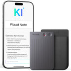 KI-Diktiergerät Plaud Note mit 64 GB, 30 Std. Aufnahme und magnetischer Hülle in Schwarz