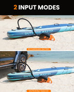 Elektrische SUP-Pumpe Shark 3 mit 74-Wh-Akku, 20 PSI und Auto-Off, inkl. 8 Düsen