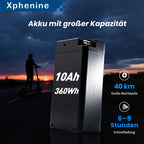 E-Scooter mit Straßenzulassung und ABE, E9TMax Elektroroller mit 10-Zoll-Reifen, 350W Motor und bis zu 45 km Reichweite