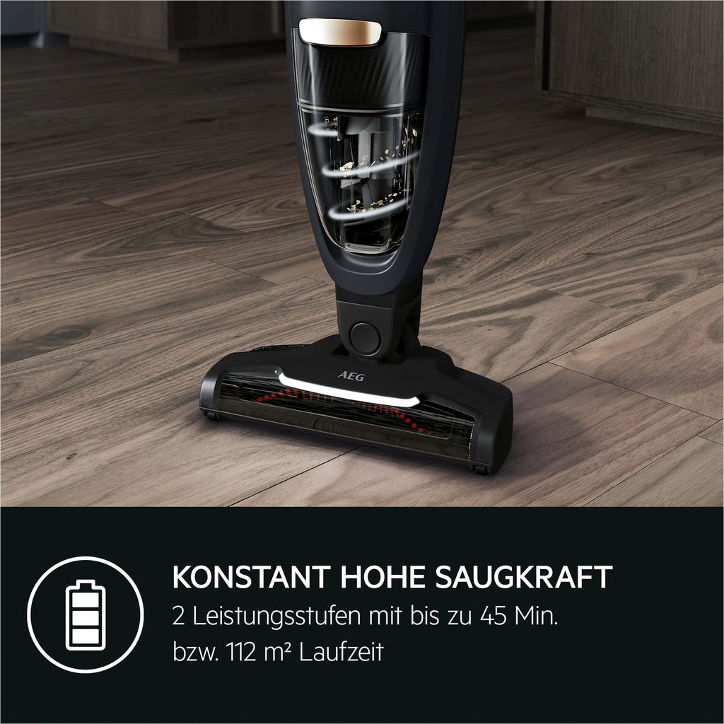 Akku-Staubsauger QX6 2in1 kabellos mit Tierhaardüse, 18 V und bis zu 45 Minuten Laufzeit