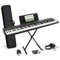 88-Tasten Keyboard Piano für Anfänger mit Ständer, Sustain-Pedal, Kopfhörer und Tragetasche