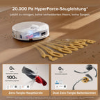 Saugroboter mit Wischfunktion Qrevo Curv 2 Flow, 20.000 Pa Saugkraft und selbstreinigender SpiraFlow-Wischwalze