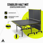 Indoor Tischtennisplatte klappbar Inside J15 274 x 152,5 x 76 cm 15 mm Plattenstärke Metallrahmen Netz