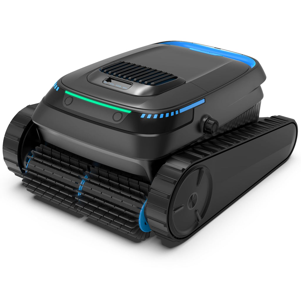 Kabelloser Poolroboter PC10 für Boden, Wand und Wasserlinie, 18.927 LPH Saugleistung, 4-Liter-Filterkorb