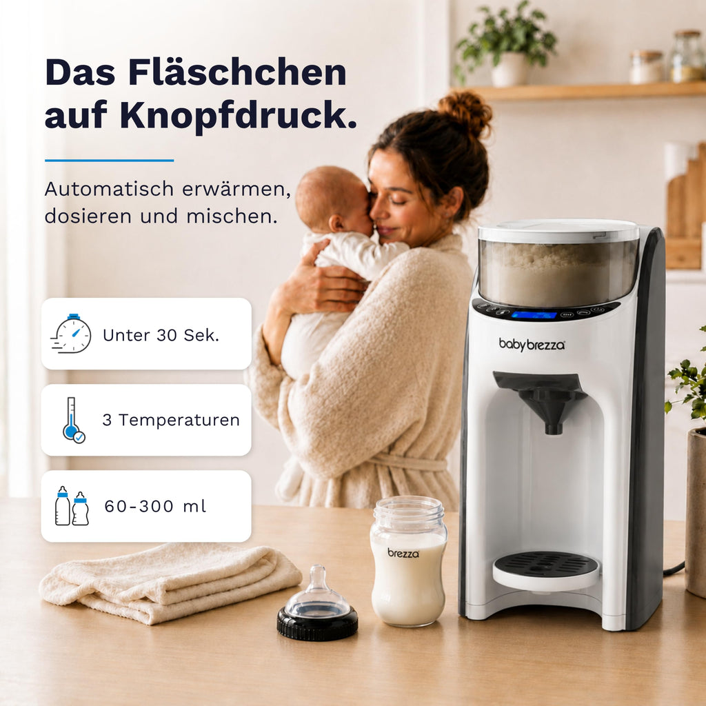 Automatischer Flaschenzubereiter Formula Pro Advanced, bereitet 60–300 ml in 30-ml-Schritten mit 22 °C, 37 °C oder 40 °C zu