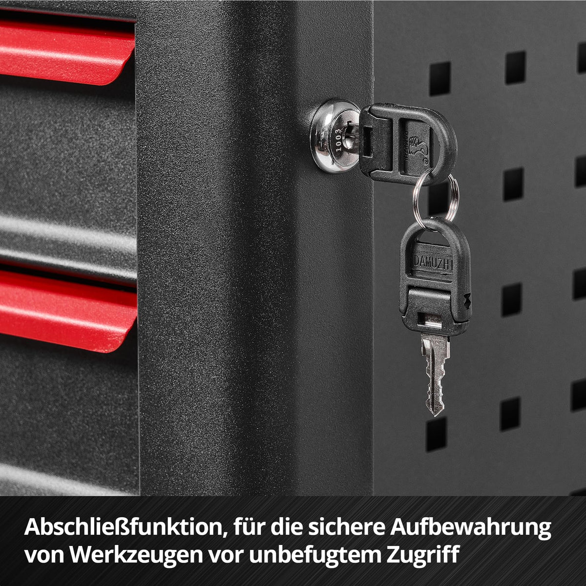 Werkstattwagen unbestückt mit 6 Schubladen und Interlock-System, bis 135 kg belastbar