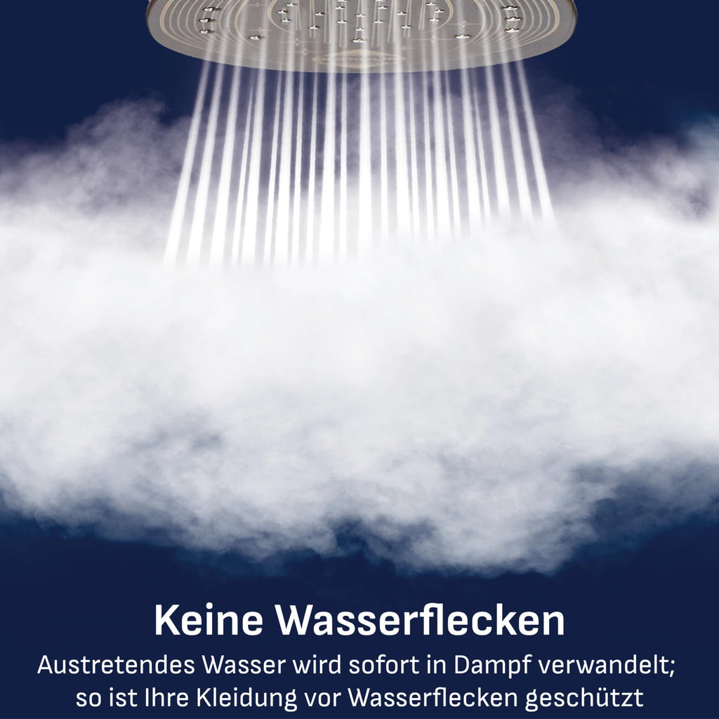 Dampfbügelstation mit 8 Bar Druck und 2200 Watt, 120 g/min Dampfleistung sowie 520 g/min Dampfstoß