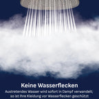 Dampfbügelstation mit 8 Bar Druck und 2200 Watt, 120 g/min Dampfleistung sowie 520 g/min Dampfstoß
