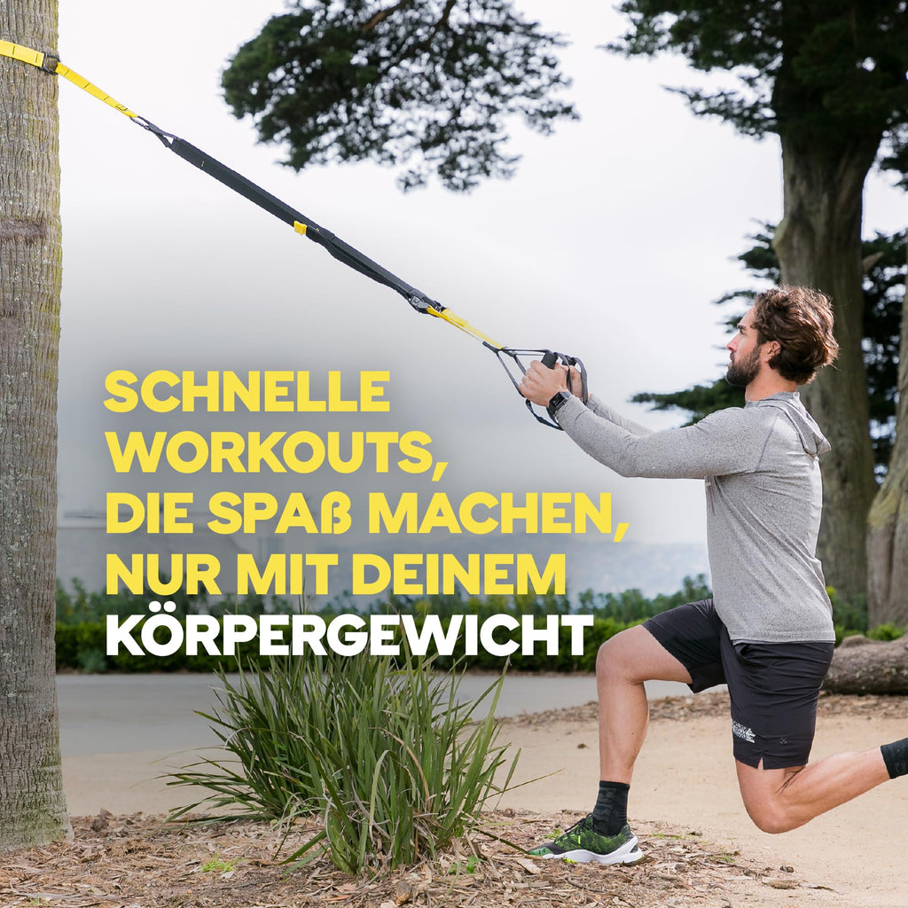 Schlingentrainer Ganzkörper-Trainingssystem All-in-One mit Türanker Aufhängung und Fußschlaufen