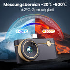 Wärmebildkamera P3 für iPhone und Android mit einstellbarem Objektiv 512 × 384 Superauflösung