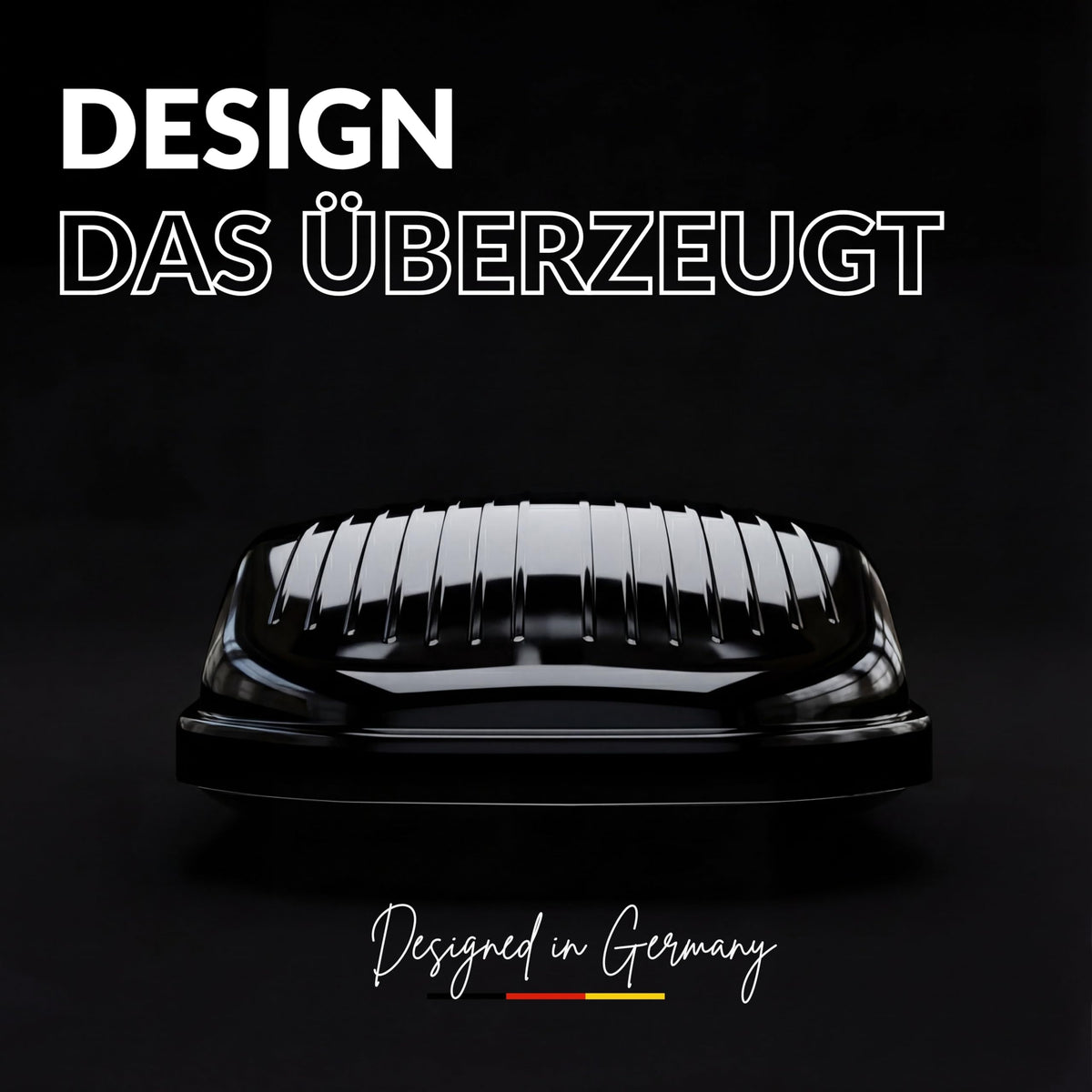 Dachbox Auto 320 L mit 75 kg Zuladung, aerodynamische Gepäckbox aus ABS, ASA und PC in Schwarz Glänzend mit Schnellspanner, beidseitiger Öffnung und