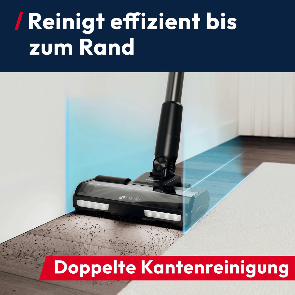 Kabelloser Akku-Staubsauger HF3 CORE Pet mit Tierhaardüse, 60 Min Laufzeit und 300 W