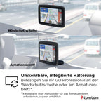 LKW-Navi GO Professional 2. Generation mit 6-Zoll-Touchscreen, Europa-Karten und Echtzeit-Verkehrsinfos für LKW, Transporter und Busse