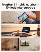 Smart Home Hub mit 8-Zoll-Display, Echtzeit-Meldungen und 4 Live-Streams Echtzeit-Meldungen LED-Display 60 Hz Kontrast 2000:1