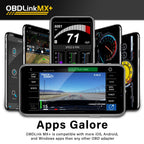OBD2 Bluetooth Scanner für iPhone, Android und Windows, Diagnoseadapter für FORScan, BimmerCode und Torque