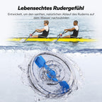 Wasser-Rudergerät aus Holz für Zuhause, 180° klappbar mit 15-Liter-Wassertank und 180 kg Tragkraft