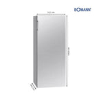 Kühlschrank ohne Gefrierfach 242 L, 143 cm hoch, Energieklasse E, 0 °C bis +8 °C, leise 40 dB, inox
