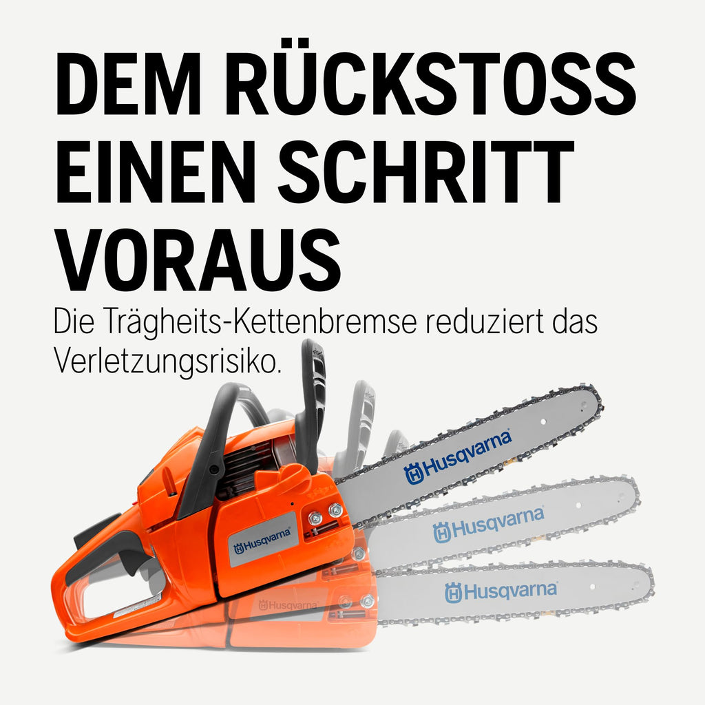 Benzin-Kettensäge 120 Mark II mit 38,2-ccm-X-Torq-Motor, 1,4 kW und 14-Zoll-Schiene sowie H37 Kette