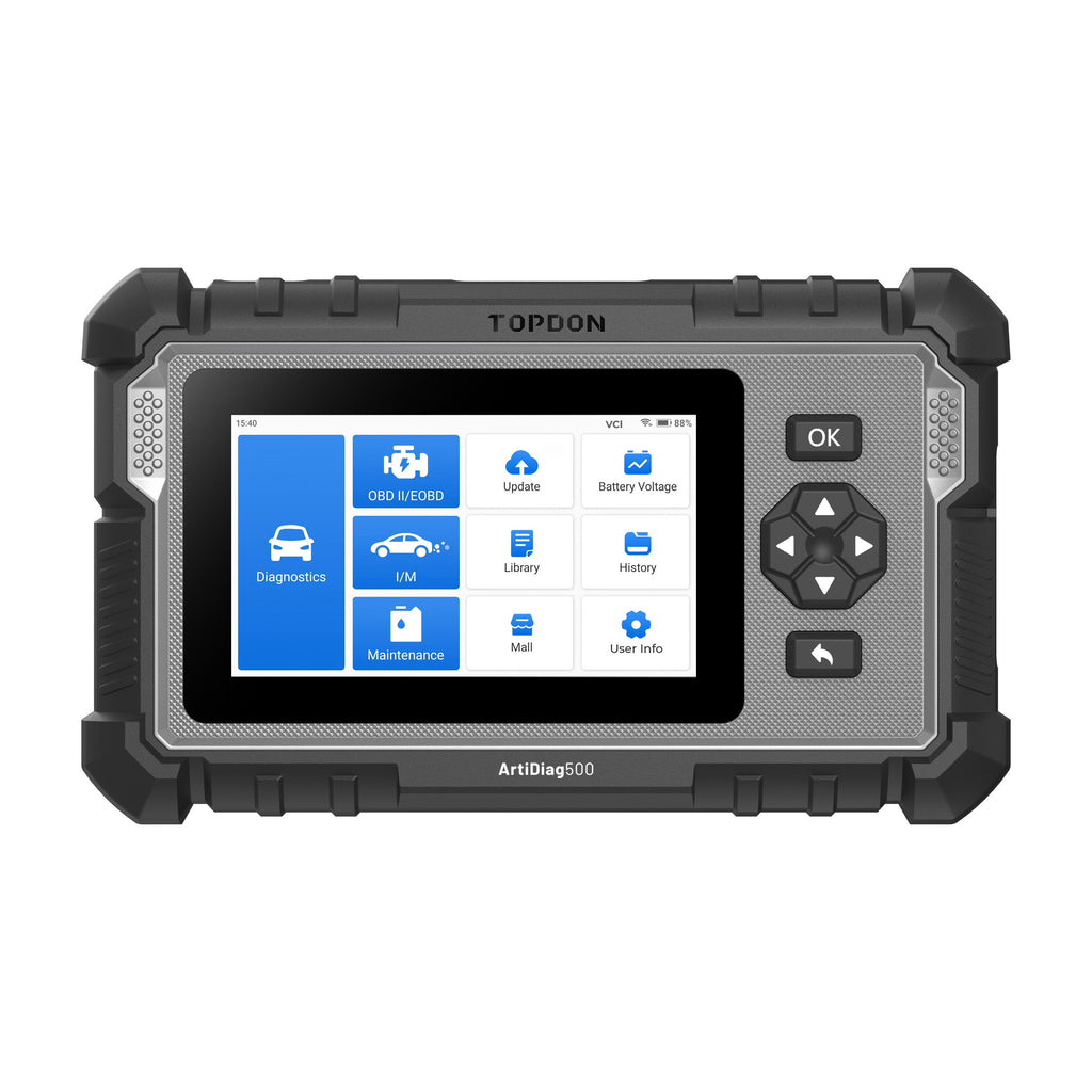 OBD2 Diagnosegerät ArtiDiag500 AD500 mit 4-System-Diagnose für Motor, ABS, SRS und Getriebe sowie 6 Servicefunktionen