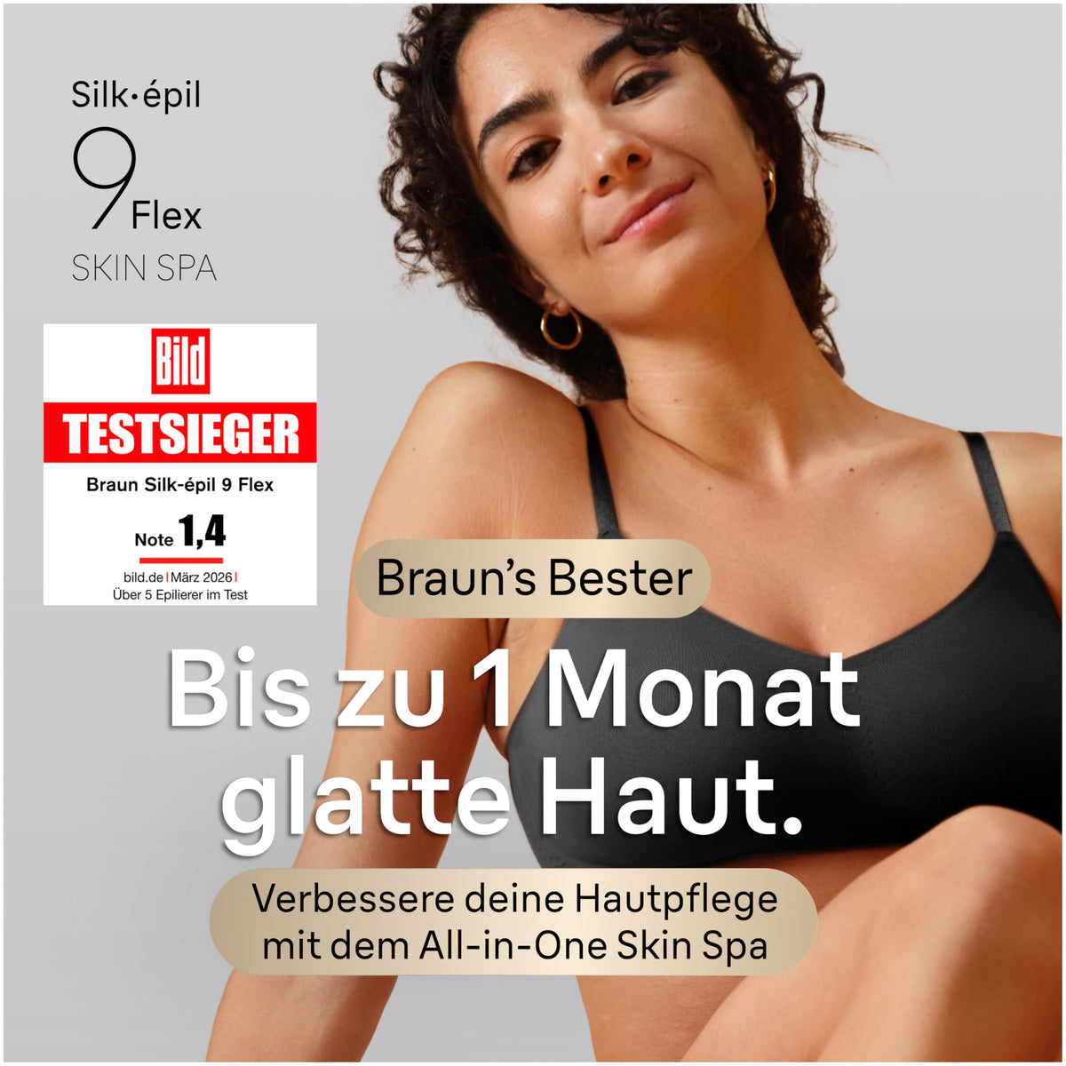 Damen-Epilierer Silk·épil 9 Flex SkinSpa 9-681 3D wasserdicht mit flexiblem Epilierkopf Smart Touch und Zubehör-Set
