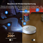 Saugroboter mit Wischfunktion Qrevo Curv 2 Flow, 20.000 Pa Saugkraft und selbstreinigender SpiraFlow-Wischwalze