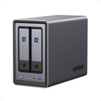 2-Bay NAS DXP2800 Intel N100 8 GB DDR5 2,5 GbE 2 M.2 NVMe Steckplätze bis 76 TB ohne Festplatten