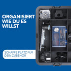 Akku-Rotationswerkzeug 8250 mit bürstenlosem Motor, 5.000-30.000 U/min, 2x 12V 2,0Ah Akku, Ladegerät, 65 Zubehör und Box