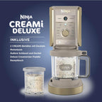 Eismaschine mit 2 Behältern à 710 ml, 10 Funktionen für Eiscreme, Sorbet, Milchshake und gefrorene Getränke, Stone Gold