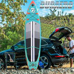 Aufblasbares SUP Set mit Kajaksitz, 330x76x15 cm, Doppel-Paddel und Zubehör, Tragkraft bis 150 kg